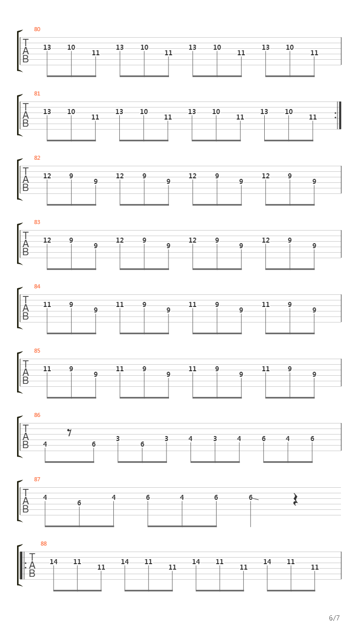 Seperation吉他谱