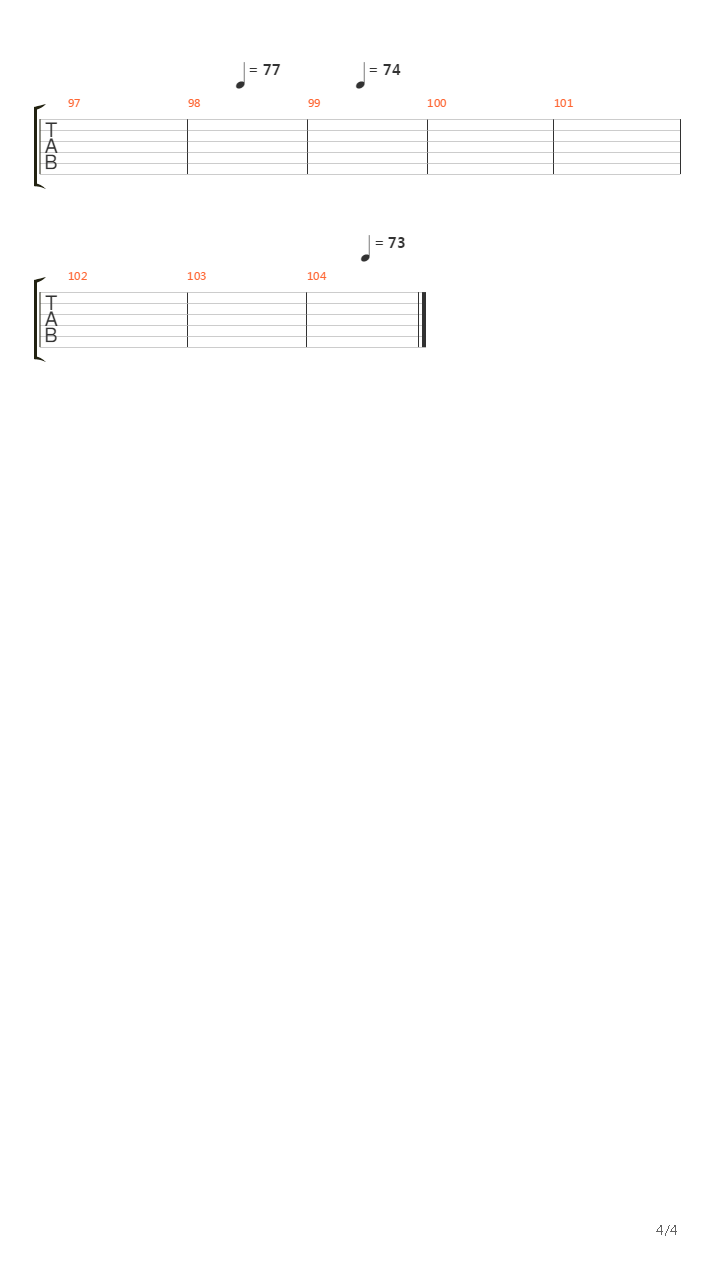 Stationary Traveller吉他谱