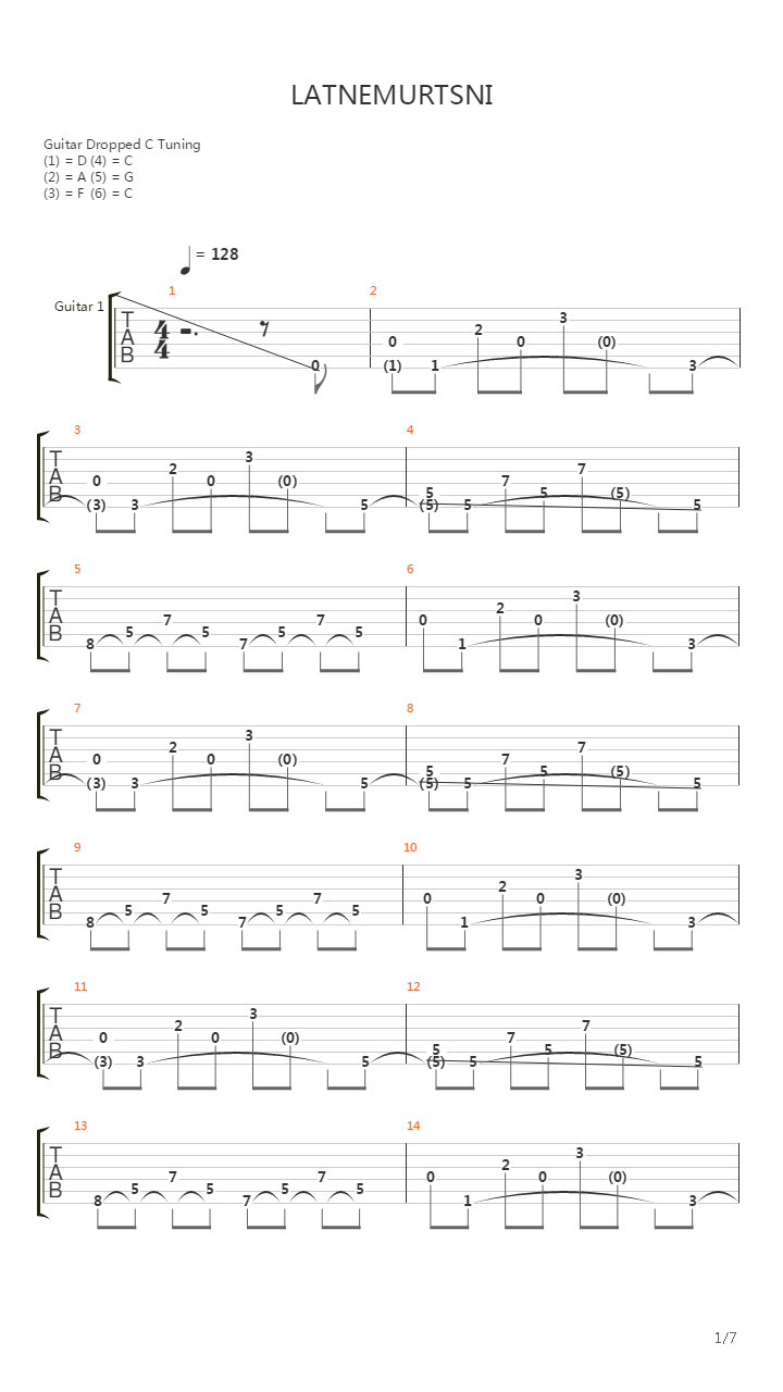 Latnemurtsni吉他谱