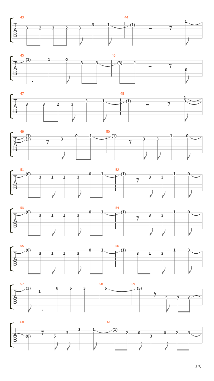 The Man吉他谱