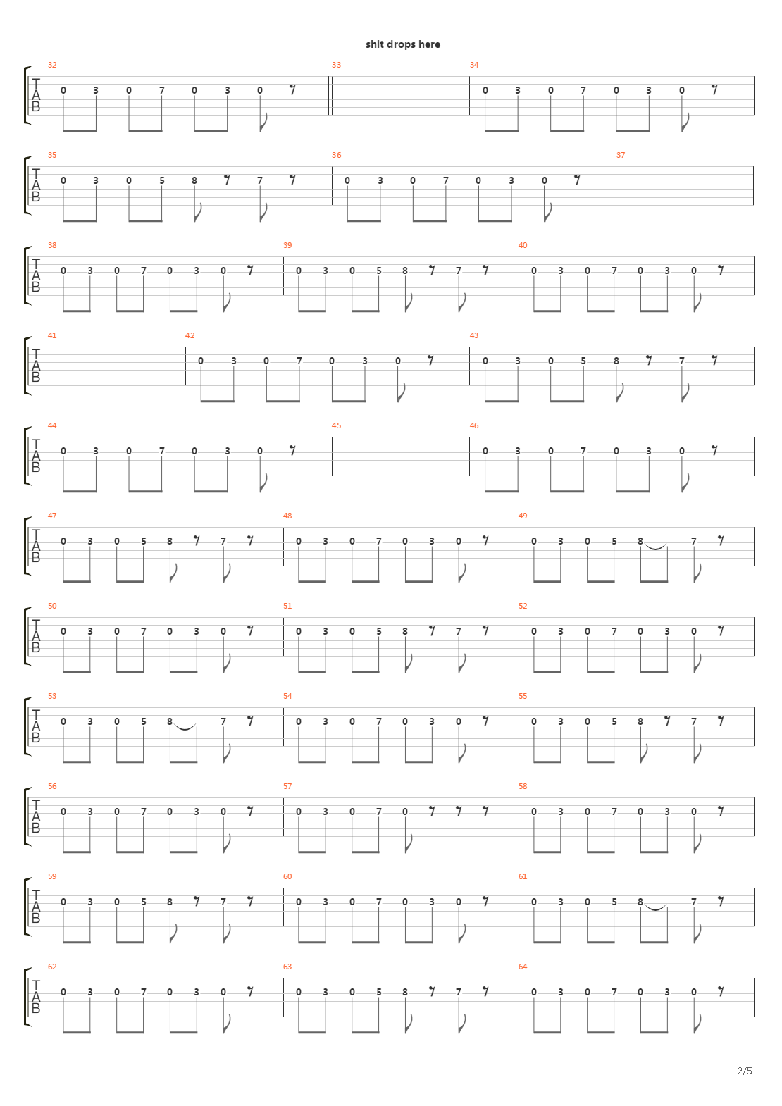 Running吉他谱