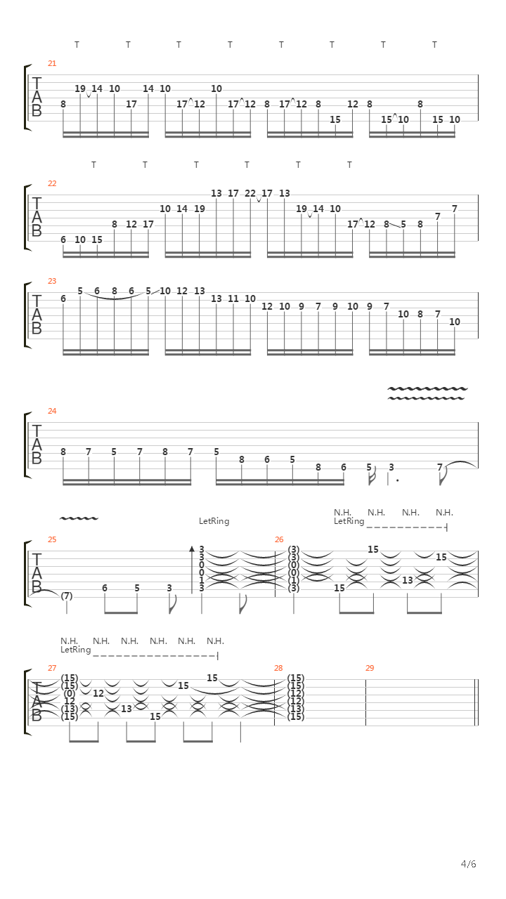 Chaos Theory吉他谱