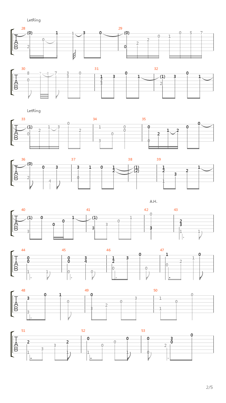 Bunda吉他谱
