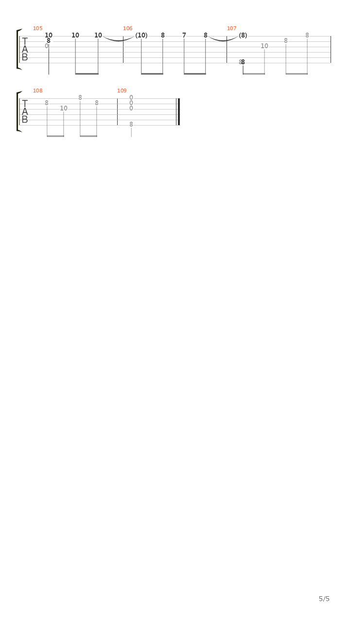 Bunda吉他谱