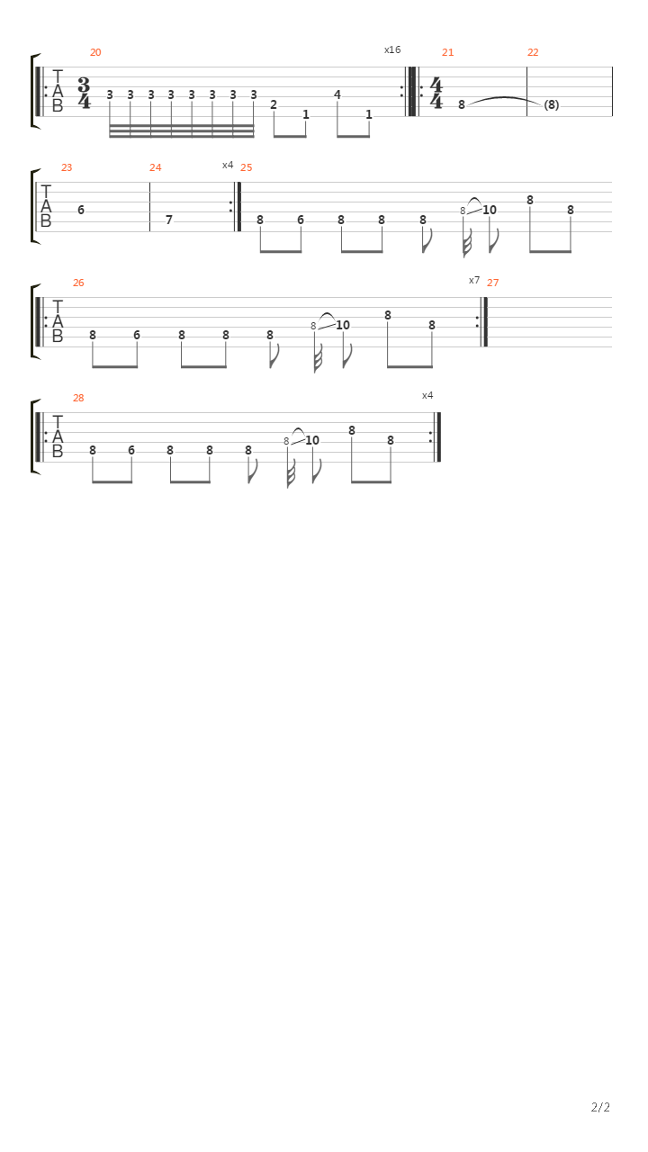 Groundhog Session Song 2吉他谱