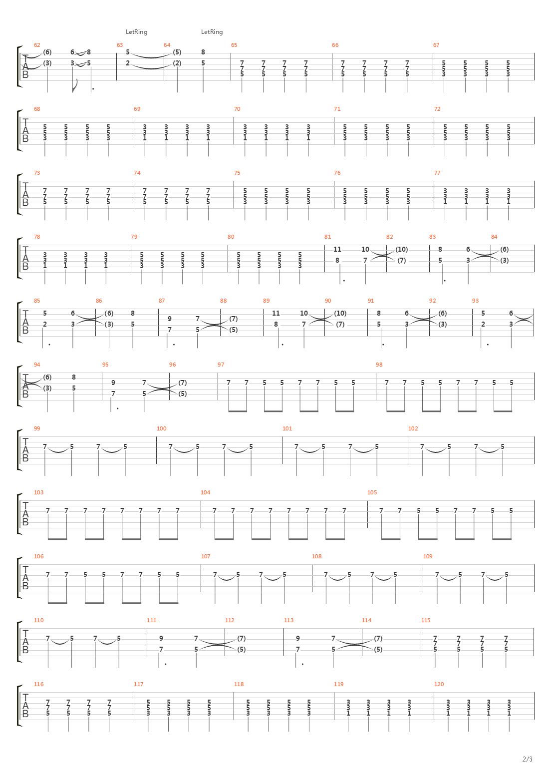 Anatomy Of A Tidal Wave吉他谱