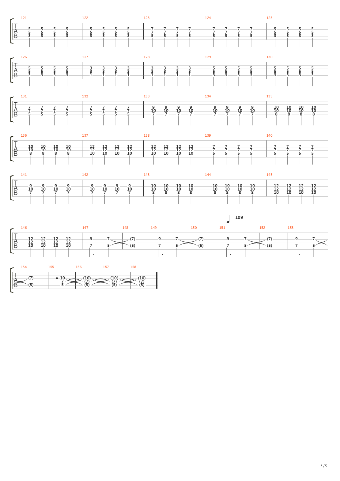 Anatomy Of A Tidal Wave吉他谱