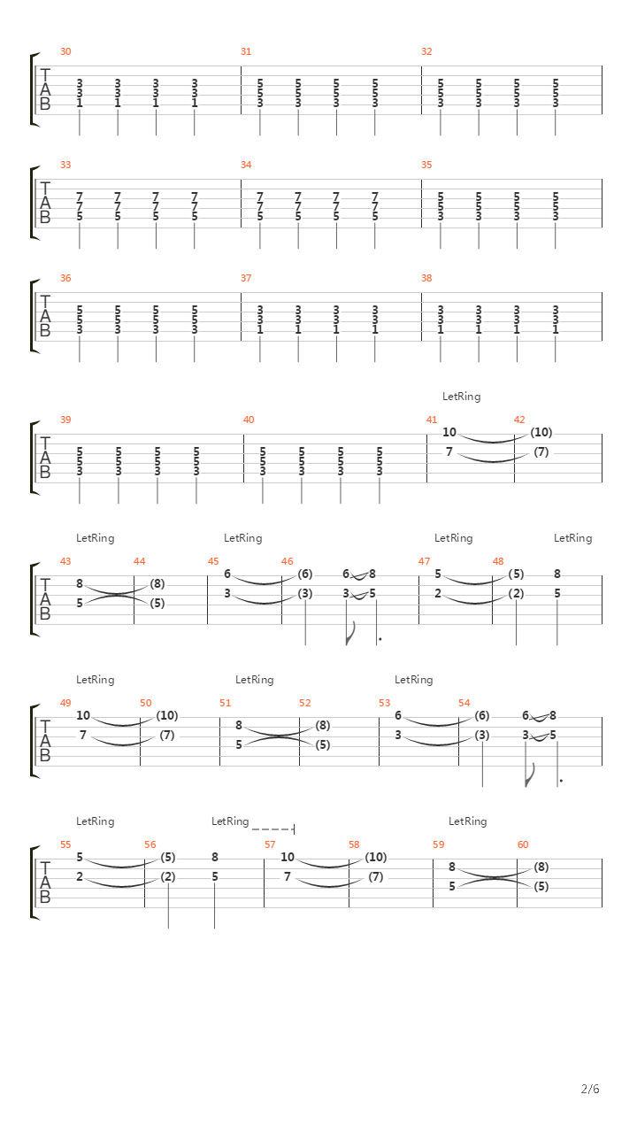 Anatomy Of A Tidal Wave吉他谱