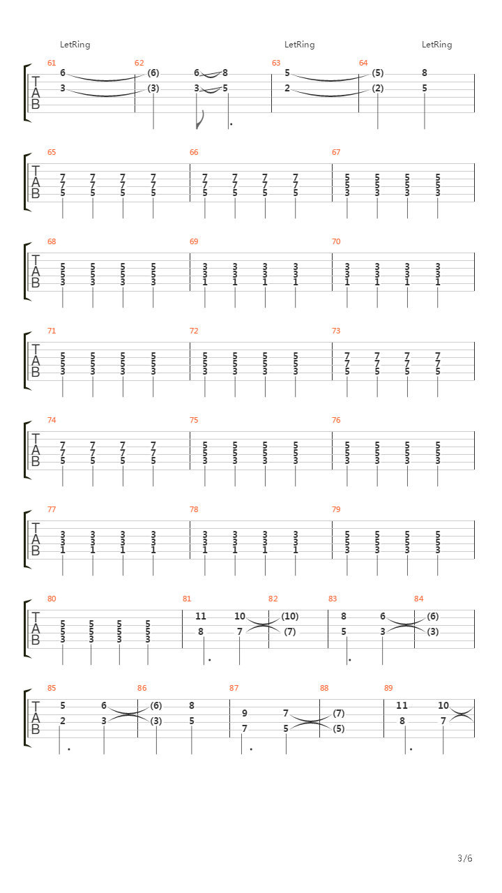 Anatomy Of A Tidal Wave吉他谱