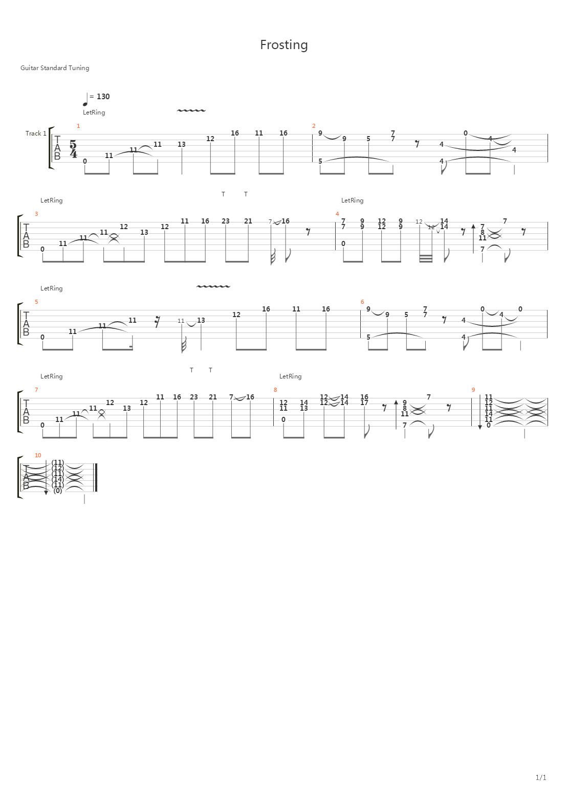 Frosting吉他谱