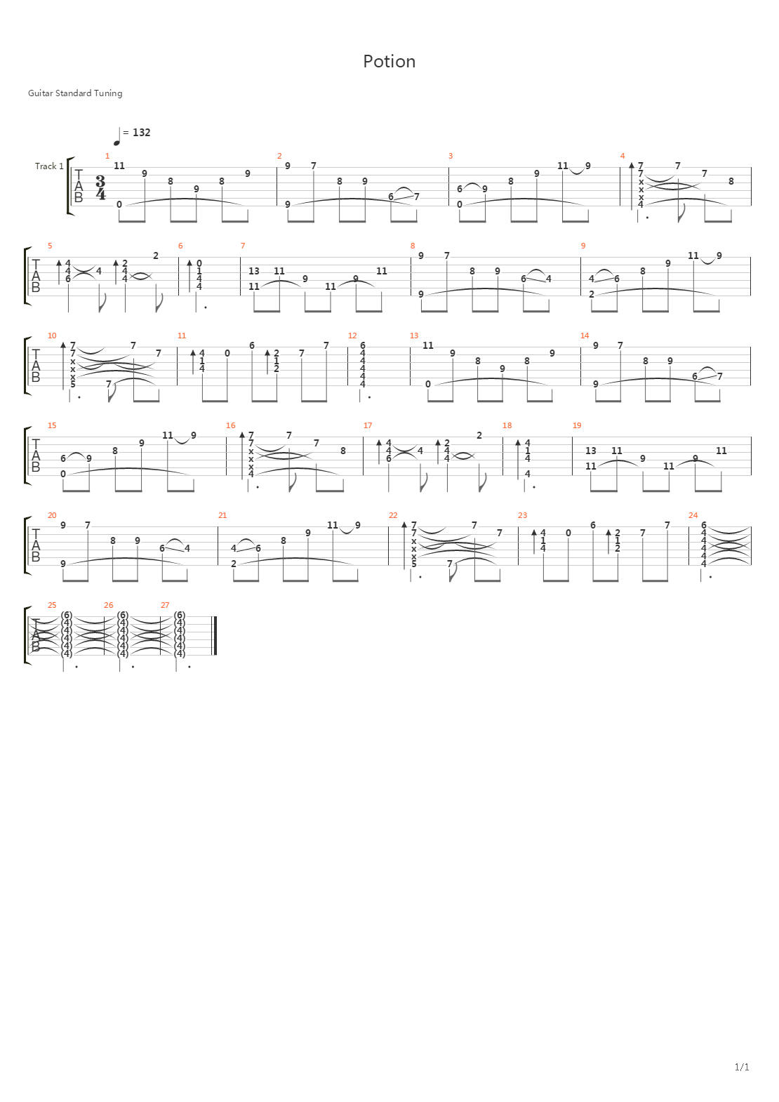 Potion吉他谱