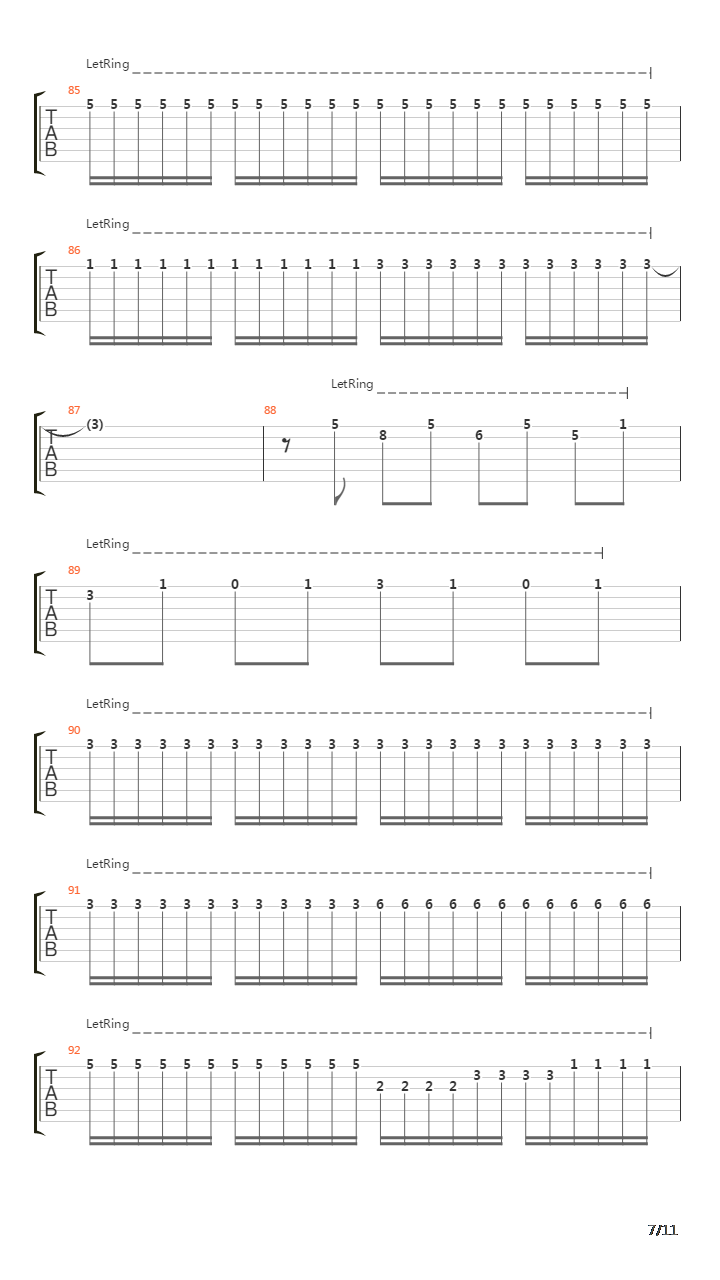 Cancion Triste吉他谱