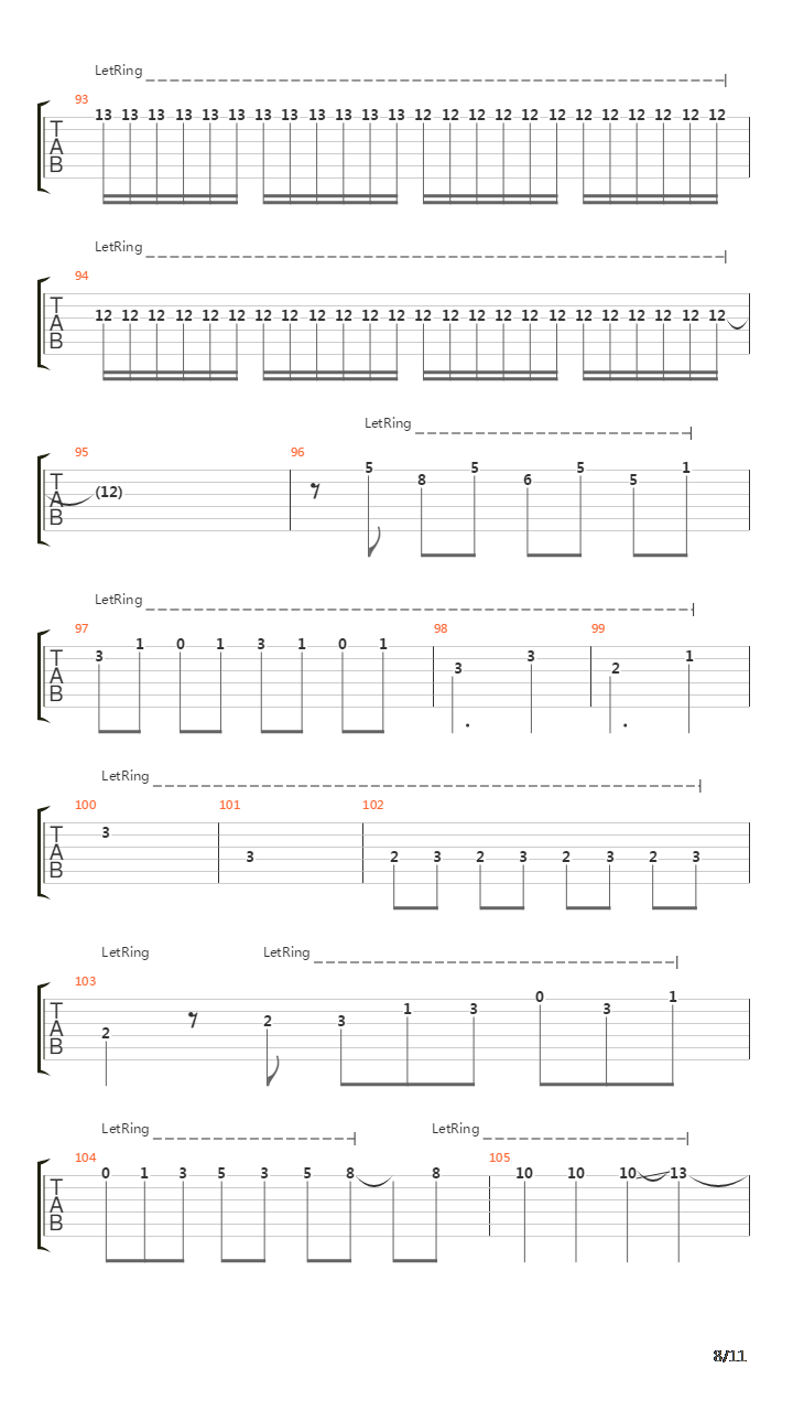 Cancion Triste吉他谱