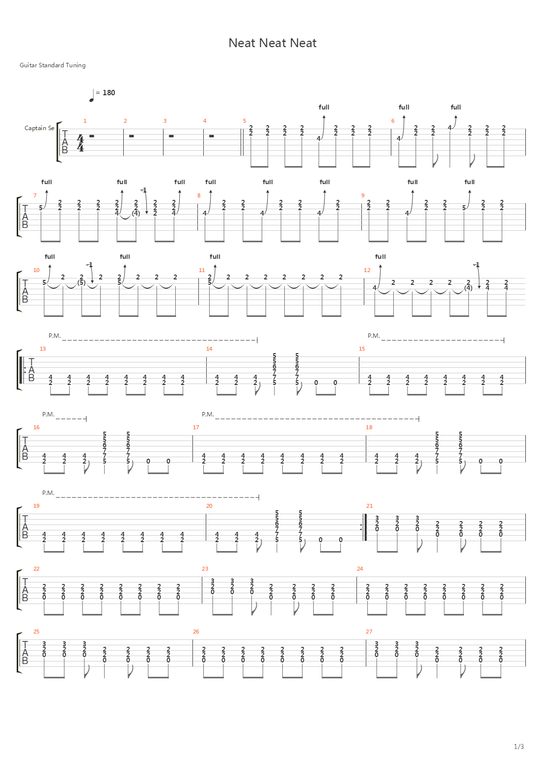 Neat Neat Neat吉他谱