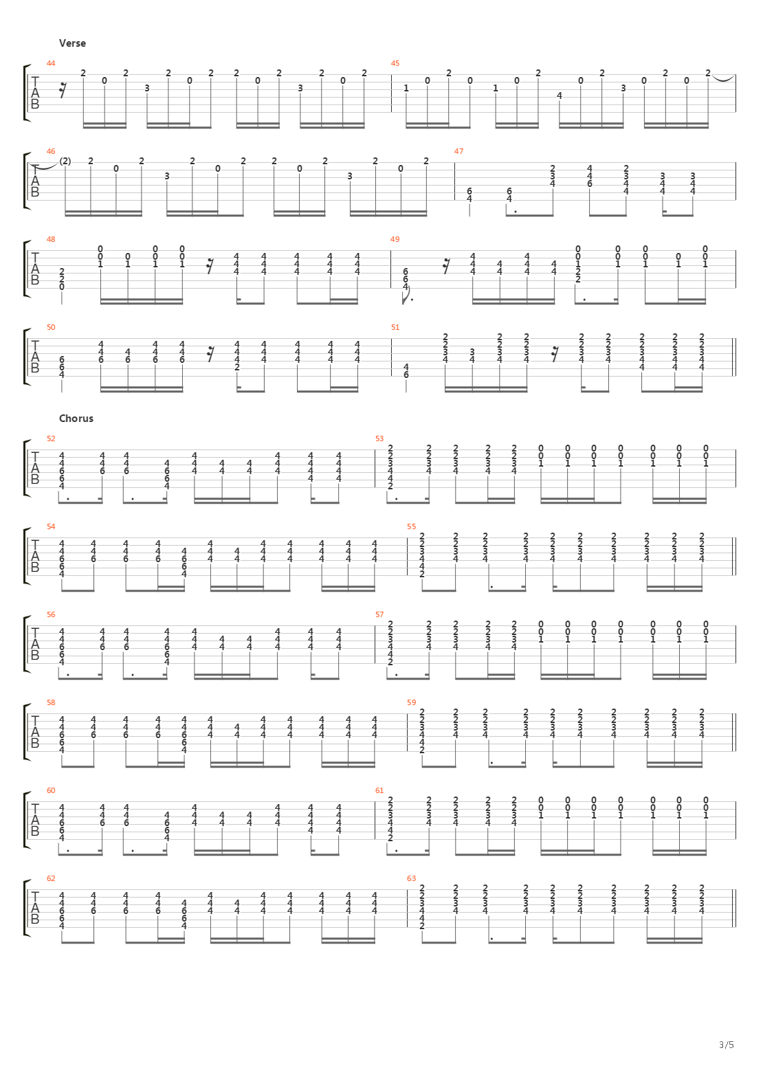 74-75吉他谱