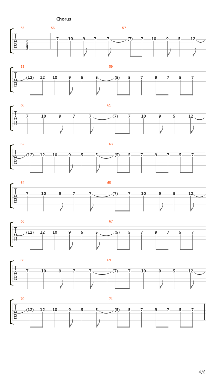 Rain吉他谱