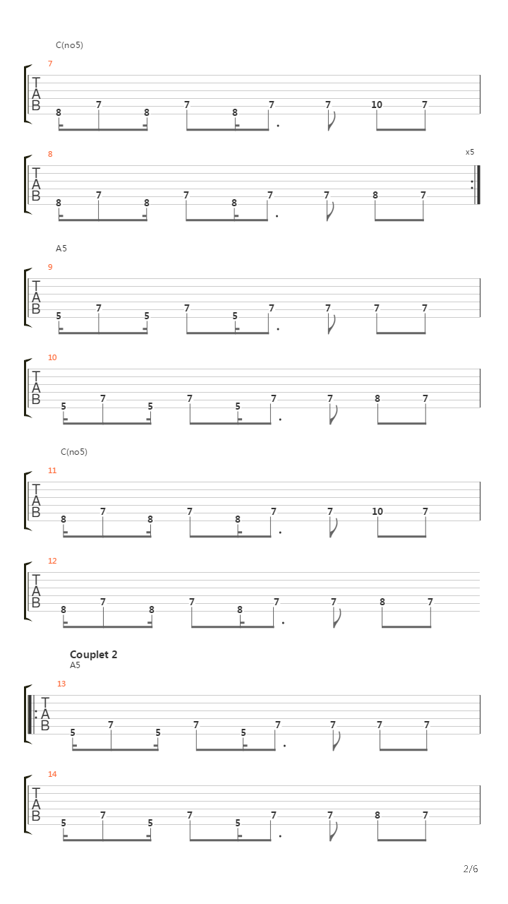 Horizon吉他谱