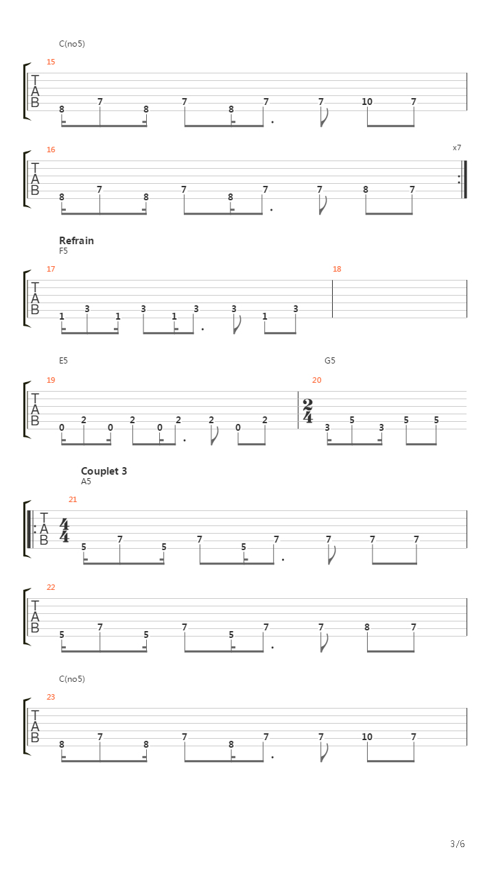 Horizon吉他谱