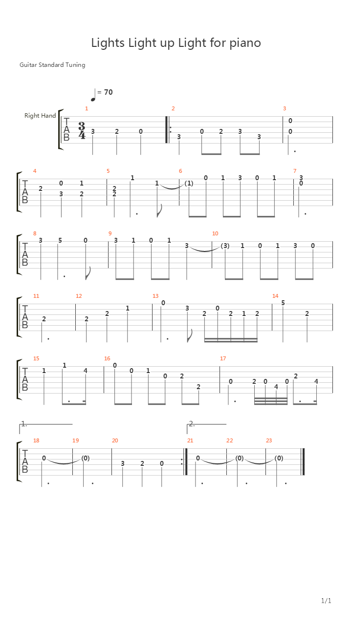 Death Note(死亡笔记) - Light Lights Up Light吉他谱