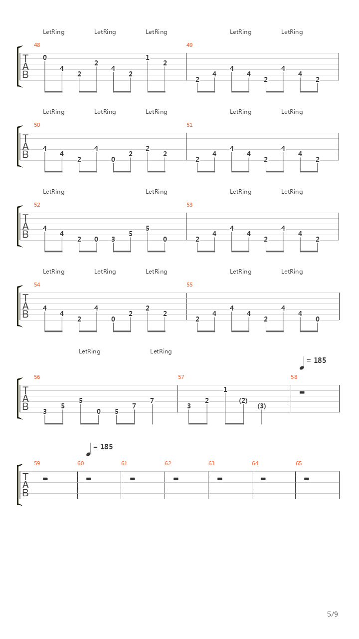 The Gunslinger吉他谱