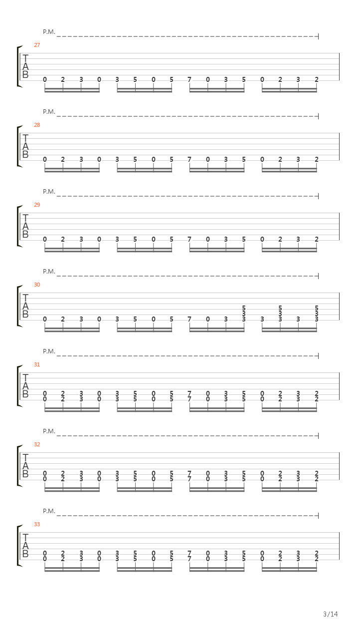 Depth Charge吉他谱