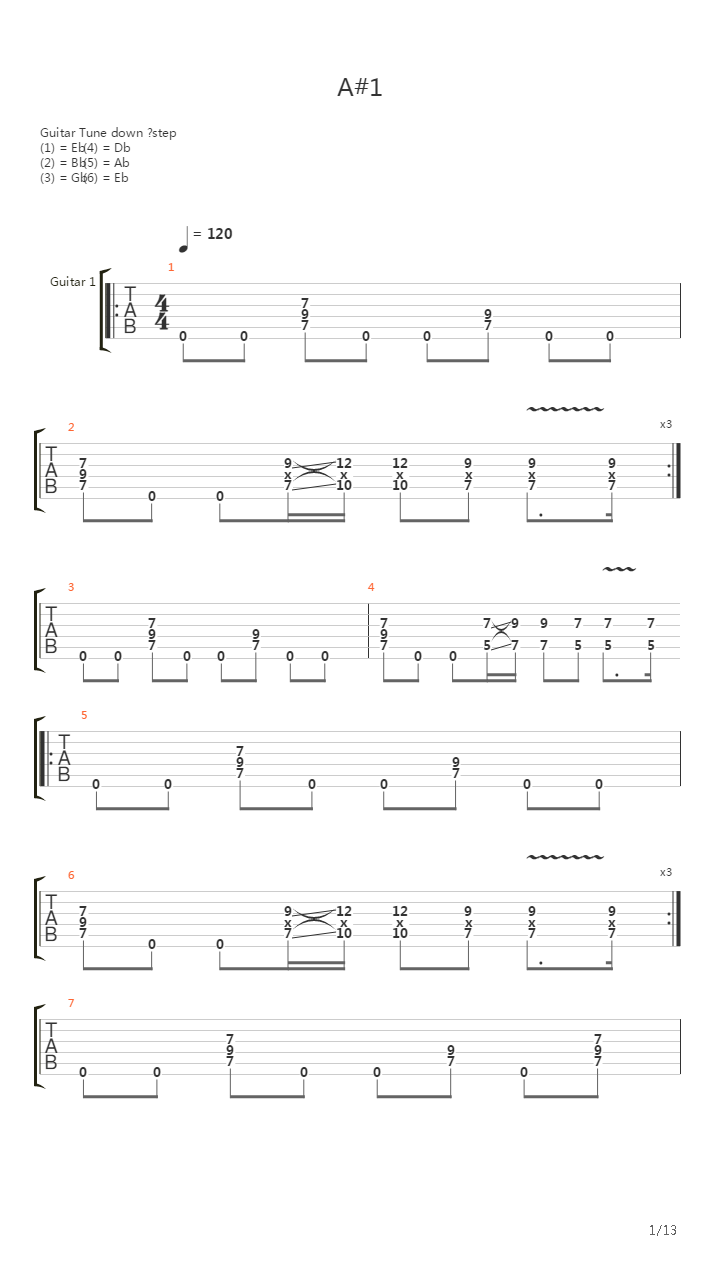 A1吉他谱