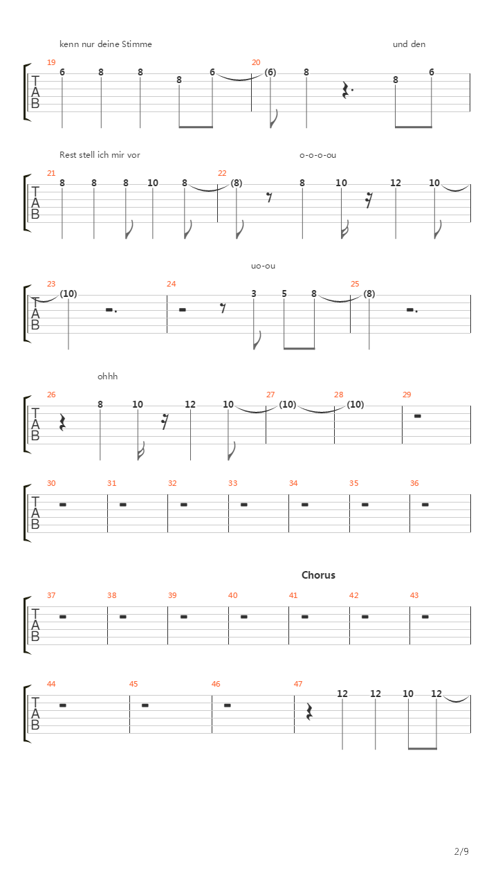 2000 Mdchen吉他谱