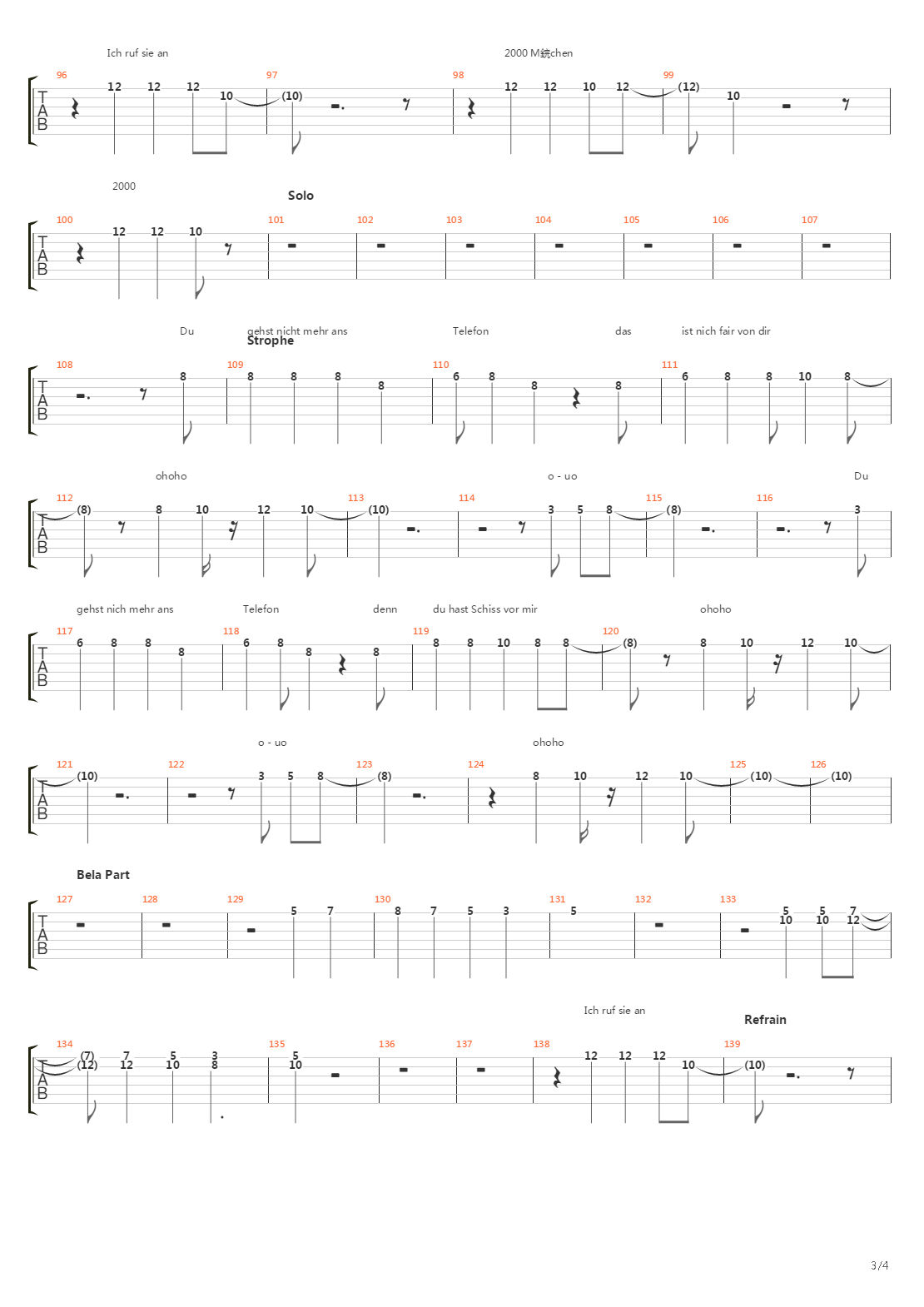 2000 Mdchen吉他谱