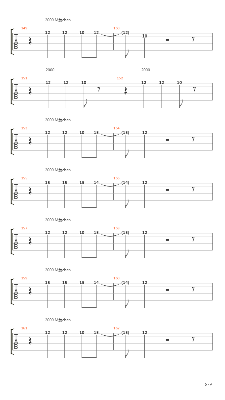 2000 Mdchen吉他谱