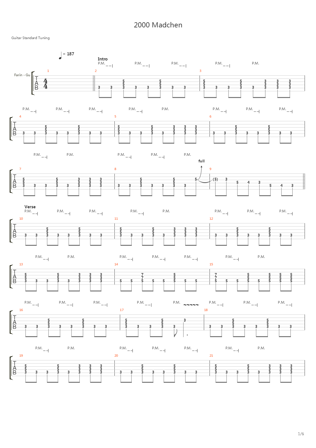 2000 Mdchen吉他谱