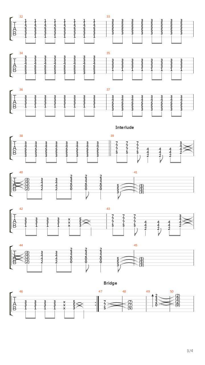 Breit吉他谱