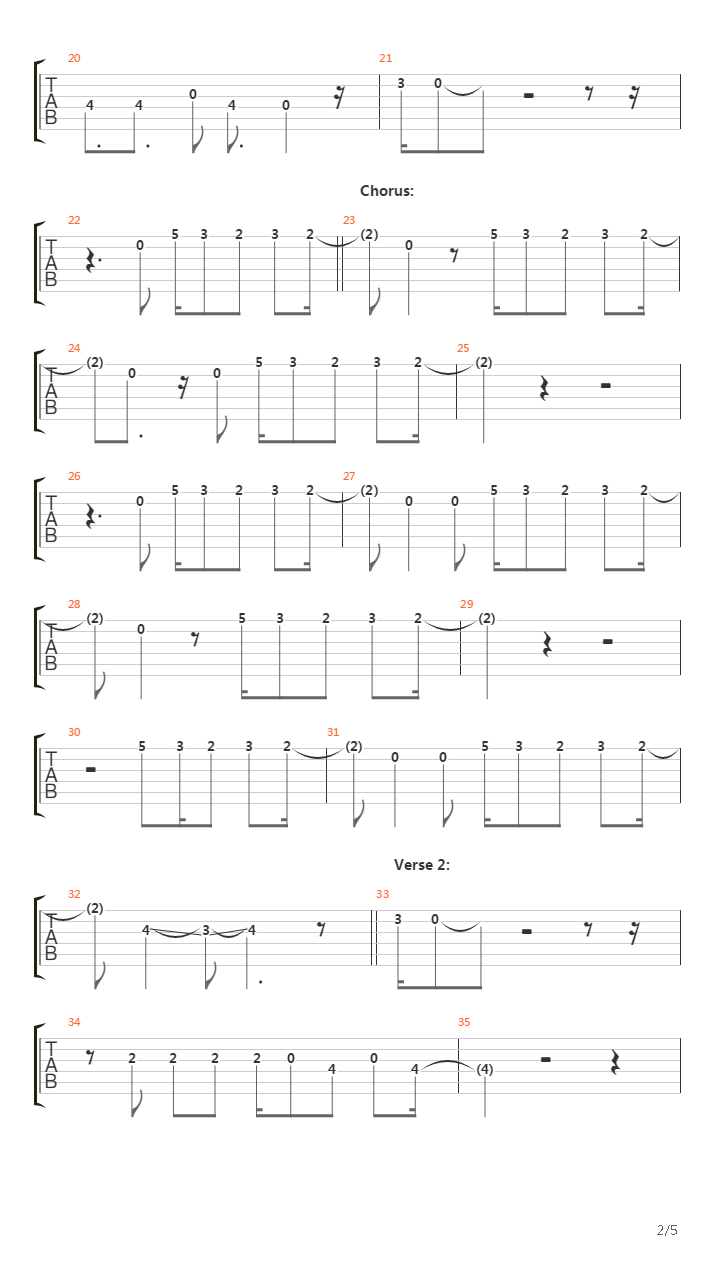 Junge吉他谱