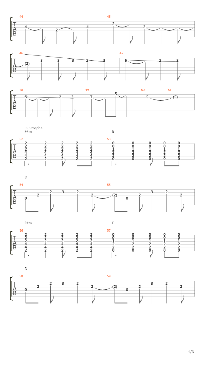 Manchmal Haben Frauen吉他谱