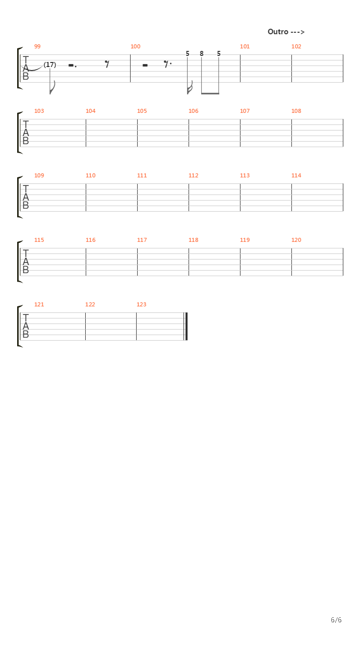 Nie Gesagt吉他谱