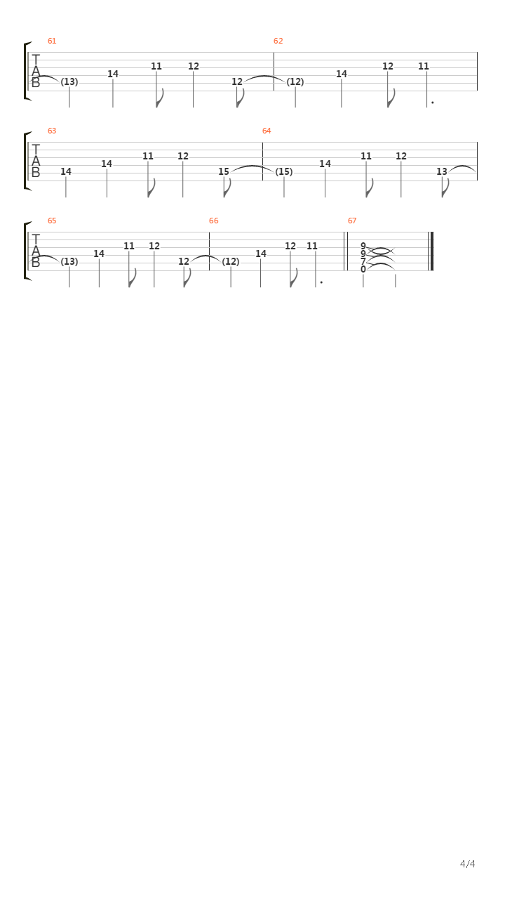 Opfer吉他谱