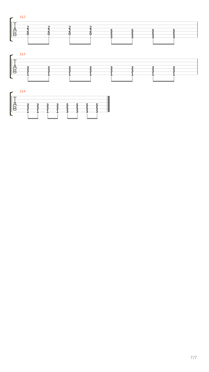 T-error吉他谱