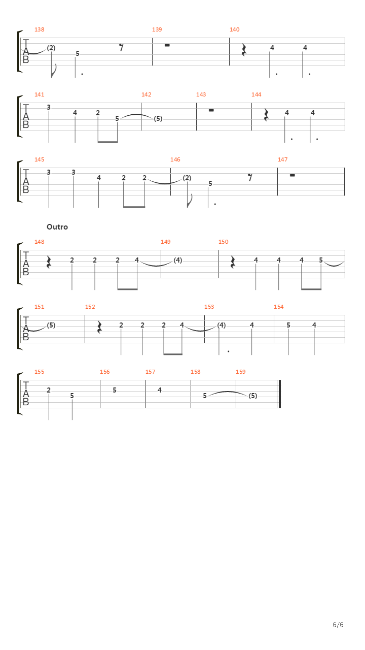 Westerland吉他谱