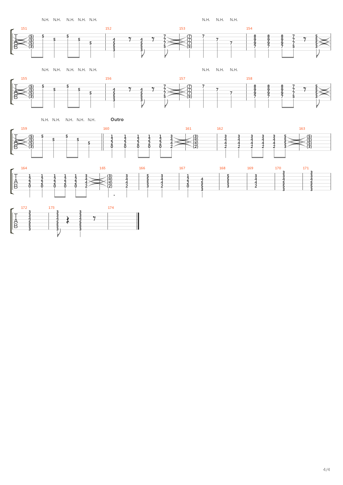 Westerland吉他谱