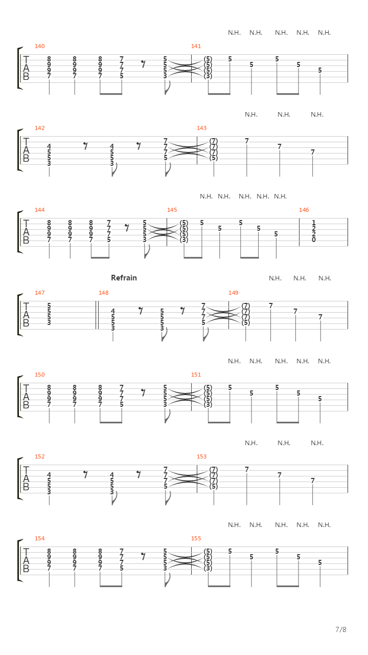 Westerland吉他谱