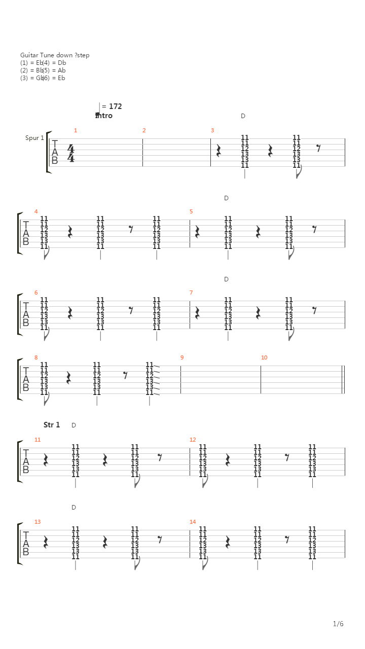 Zeidverschwaendung吉他谱
