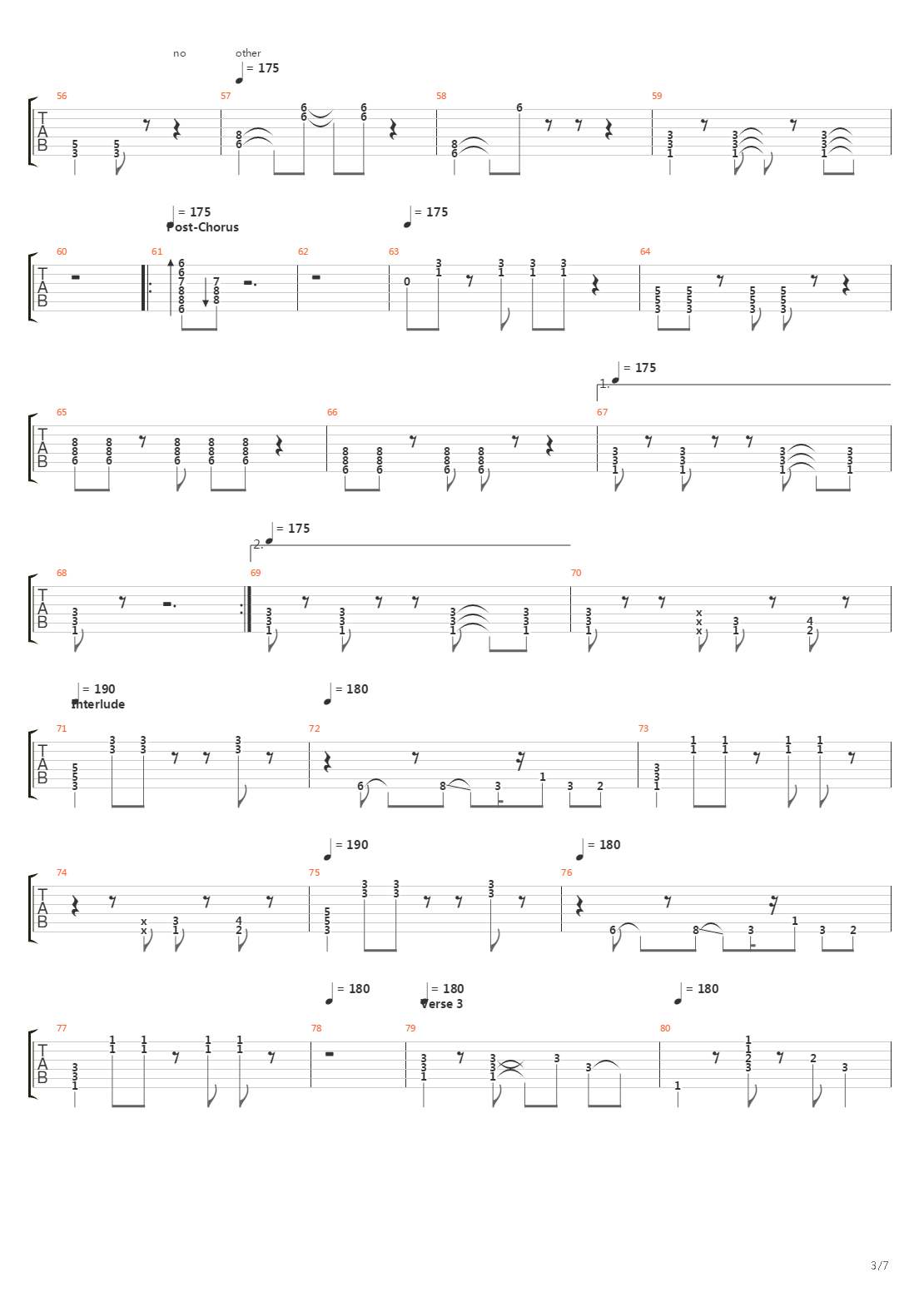 The General吉他谱