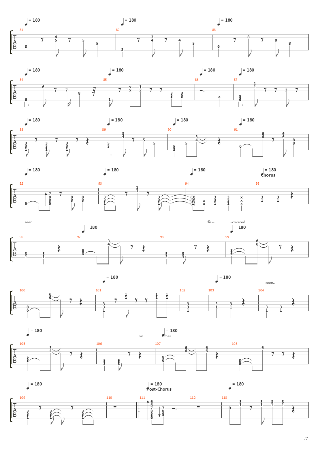 The General吉他谱