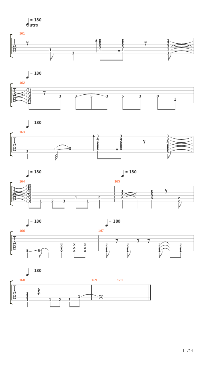 The General吉他谱