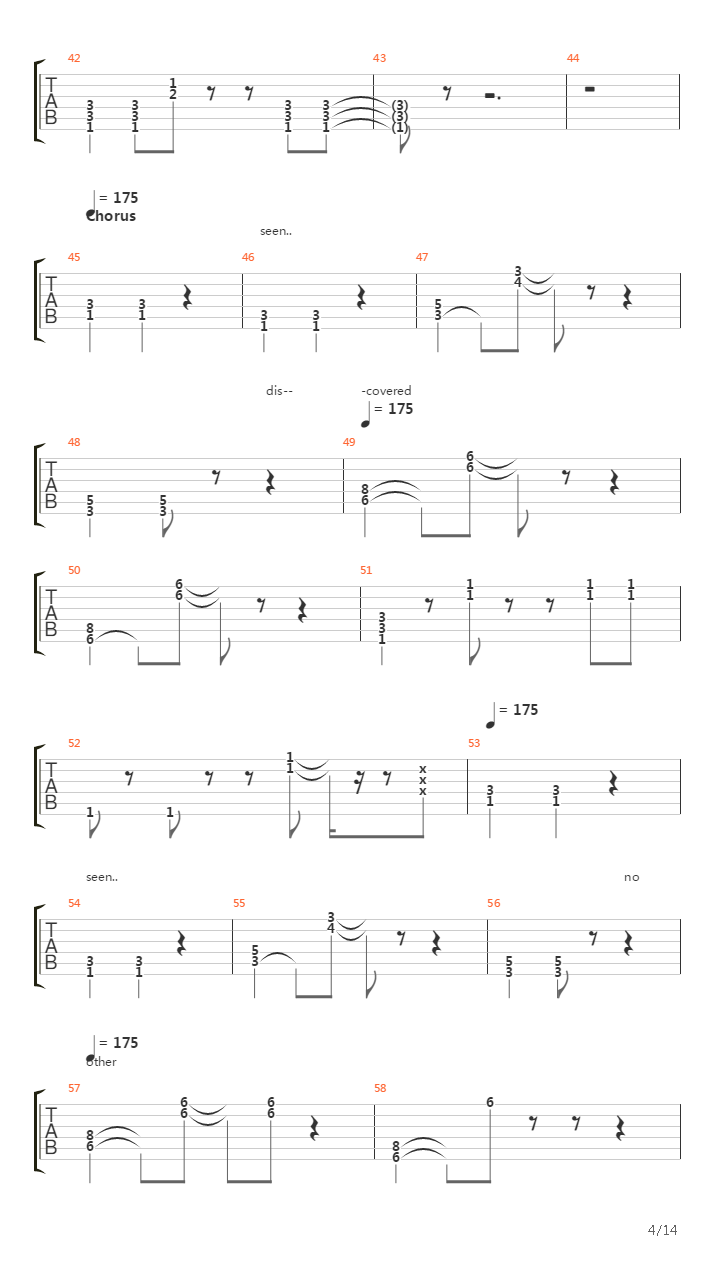 The General吉他谱