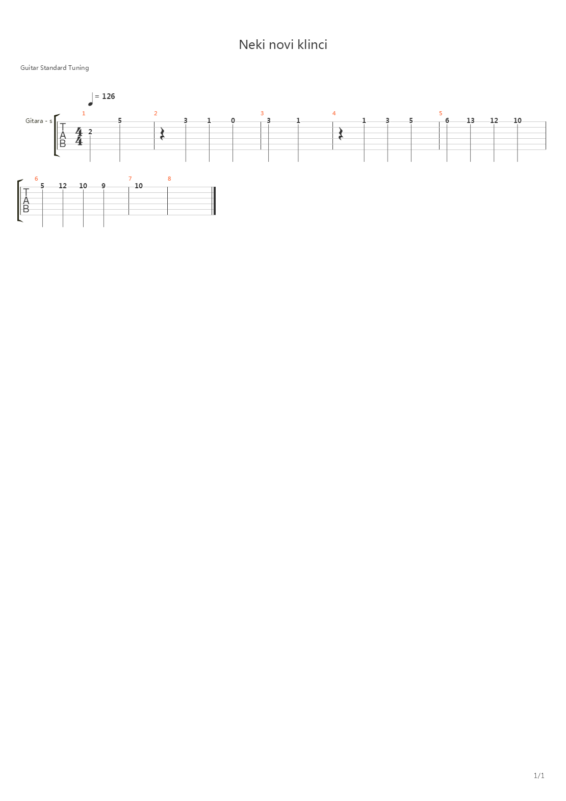 Neki Novi Klinciintro吉他谱