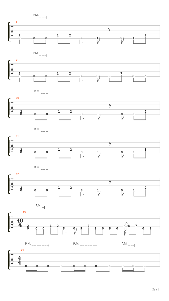 March Into Hell吉他谱