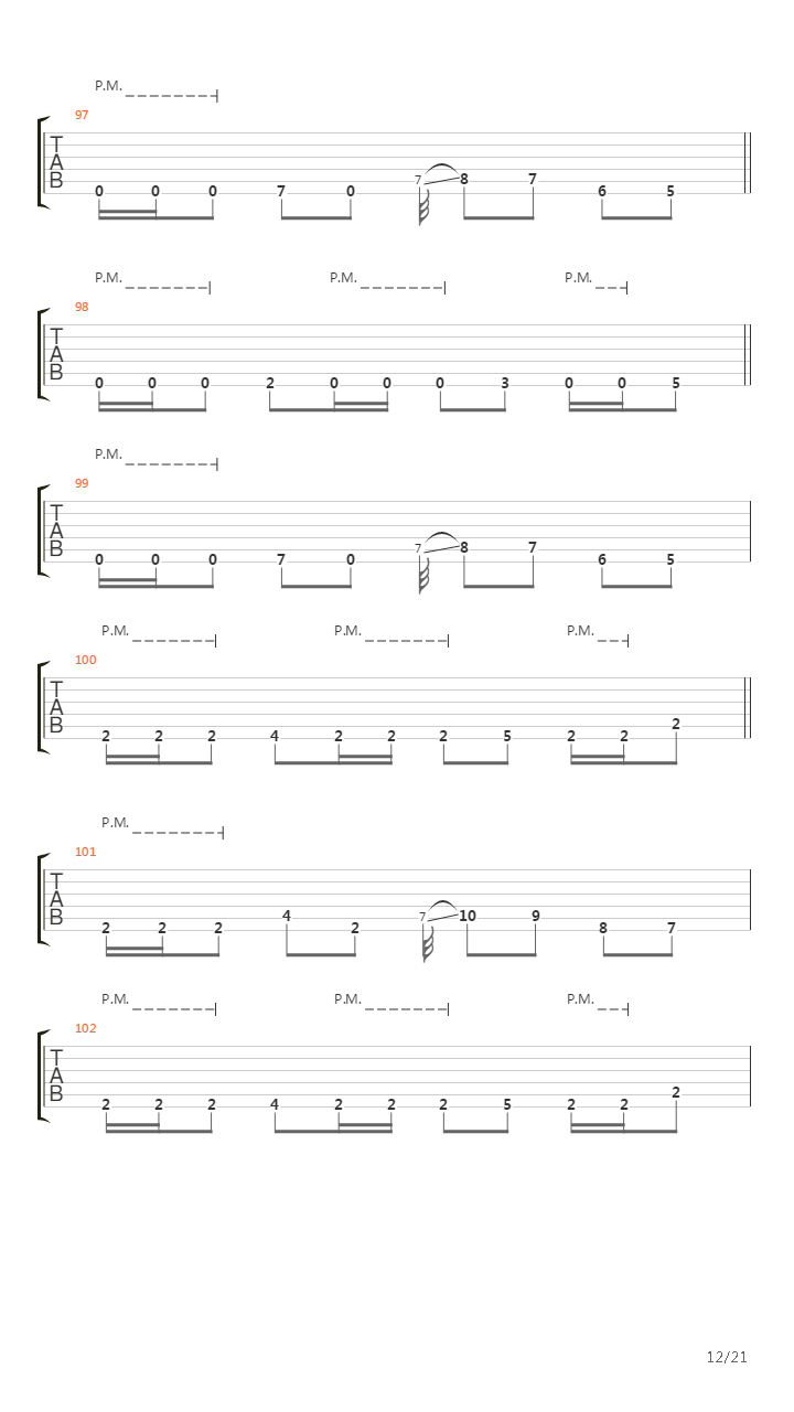 March Into Hell吉他谱