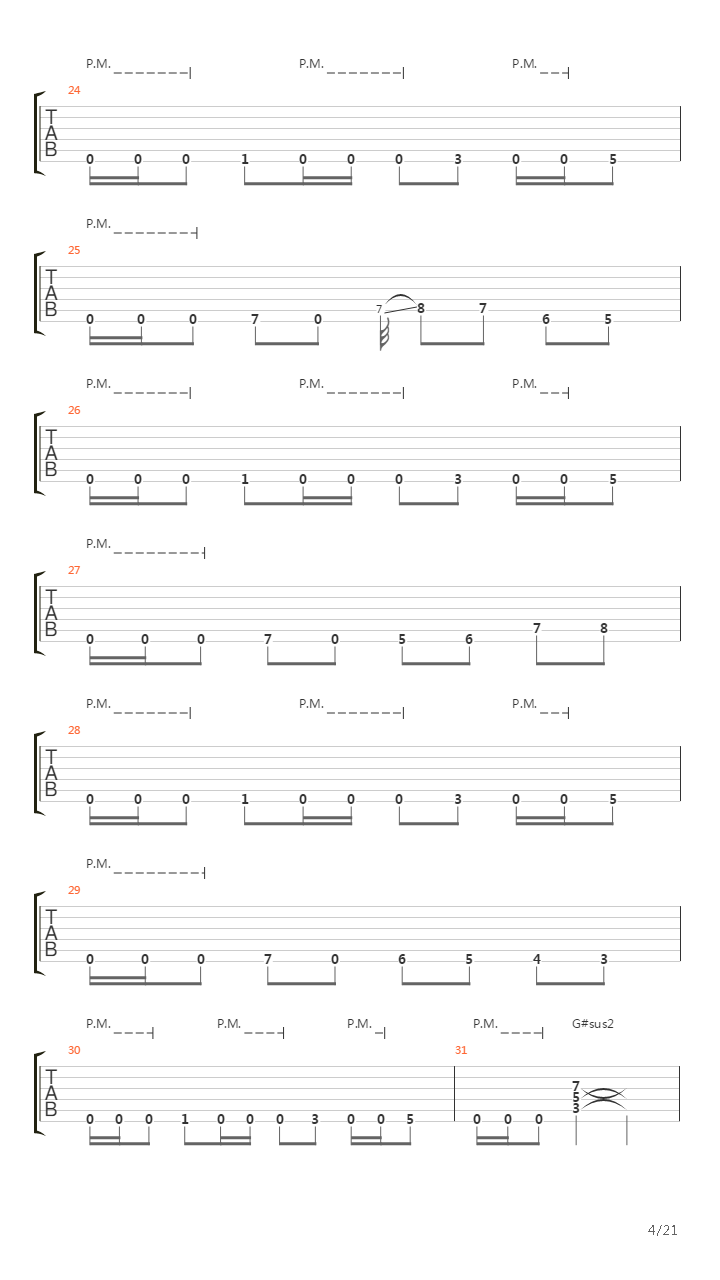 March Into Hell吉他谱