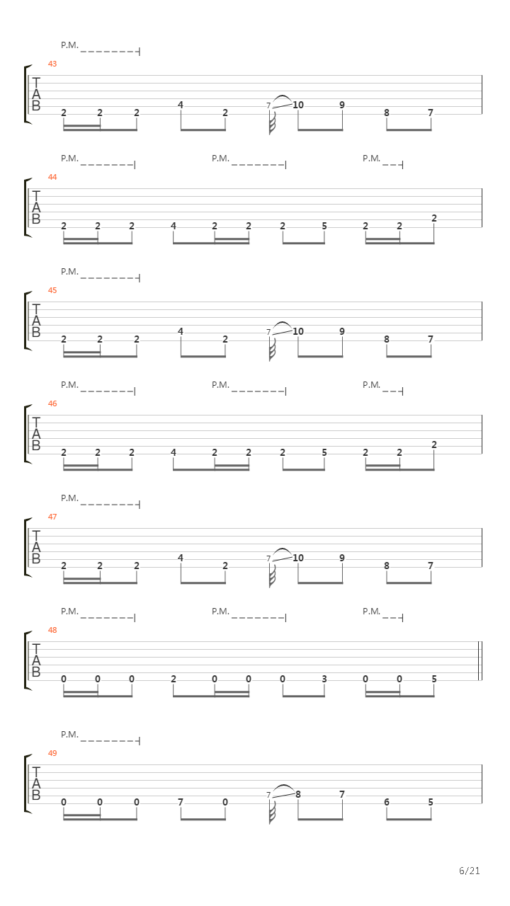 March Into Hell吉他谱