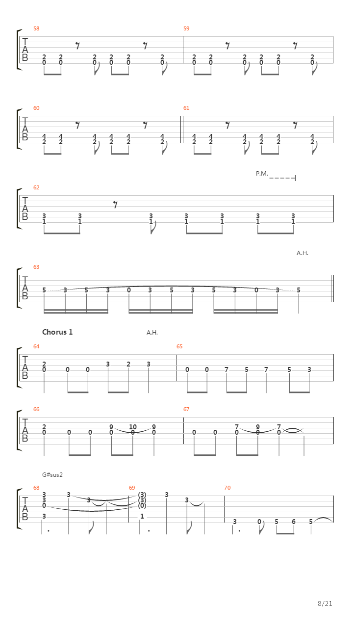 March Into Hell吉他谱